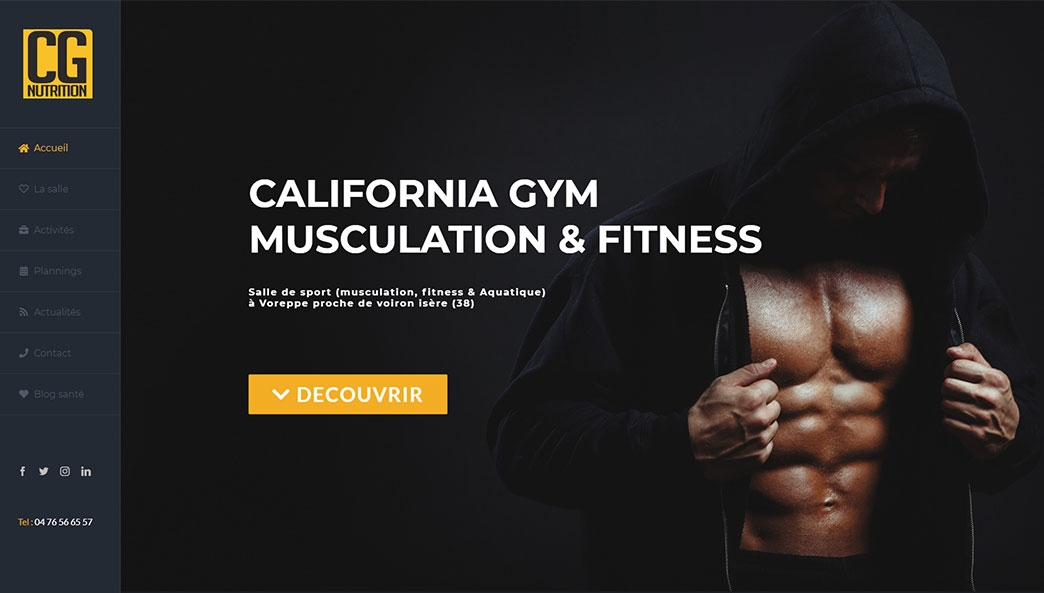 Création de site web salle de sport Voreppe